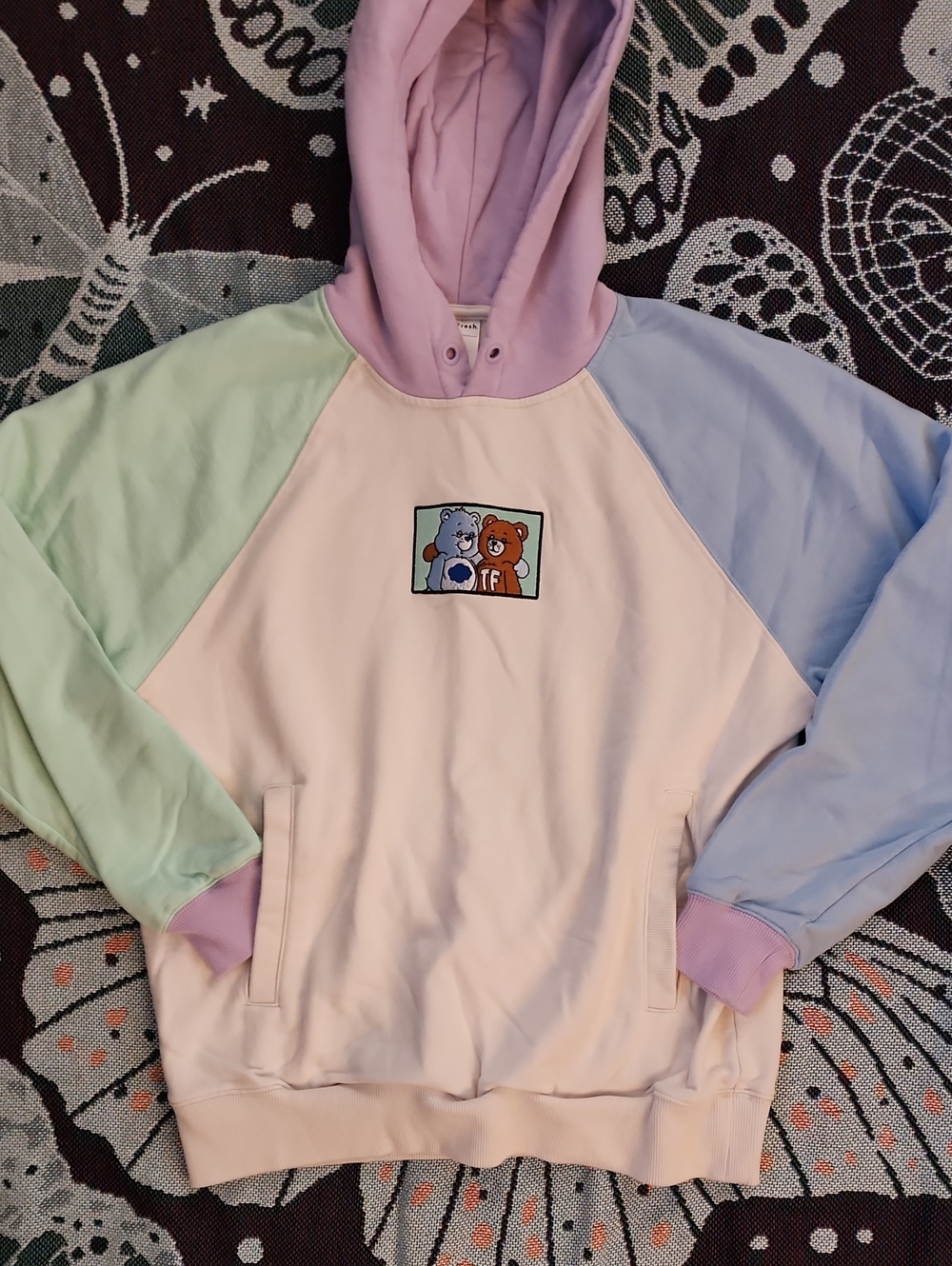 Teddy Fresh X Care Bears Colorblock Hoodie – Size Small